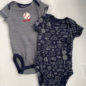 Carter’s boys 3M sports onesies.